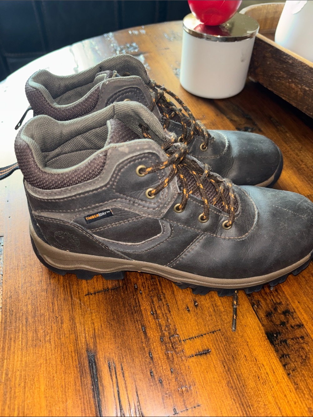 Timberland Men's Dark Gray Waterproof Hiking Boots